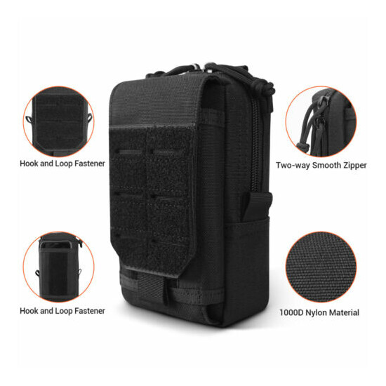 Tactical Molle Pouch Military Waist Belt Bag Men EDC Tool Case Vest Pack Holder {3}