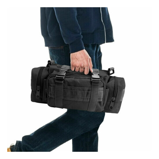 Mens Tactical Workout Pouch Military Molle Waist Bag Duffle Bag Large Handbag {15}