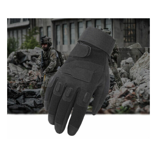 MensTactical Combat Gloves Army Military Outdoor Full Finger Hunting Gloves USA {6}