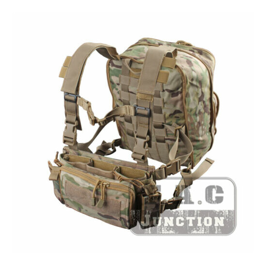 Tactical D3CR Chest Rig Harness Vest D3 Flatpack Backpack MOLLE Rucksack Bag Set {2}