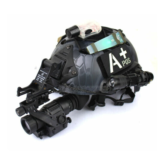 Nylon/Metal J Arm Bracket + Helmet Mount set For NVG Single Night Vision Goggles {3}