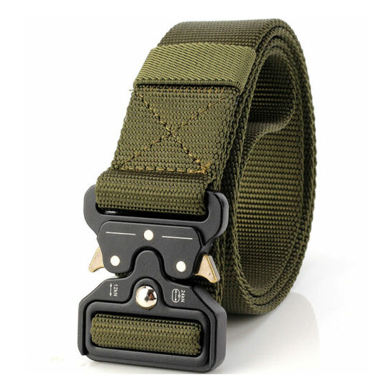 TACVASEN Tactical Heavy Duty Mens Belts Military Stylish Metal Army Pants Belts {50}