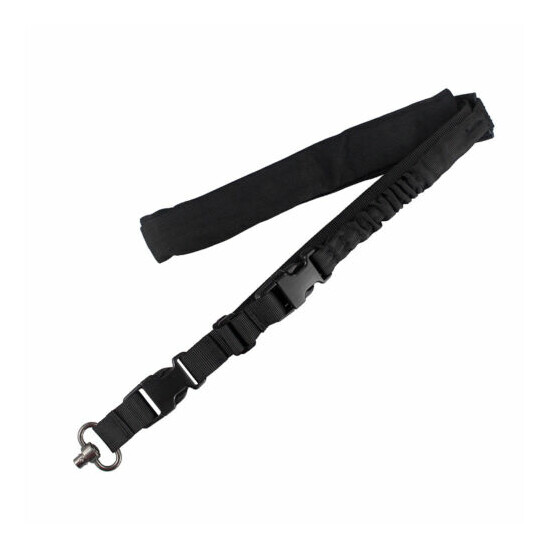 Tactical One Point Bungee Rifle Sling Adjust Single Point Sling&QD Multi Mission {7}
