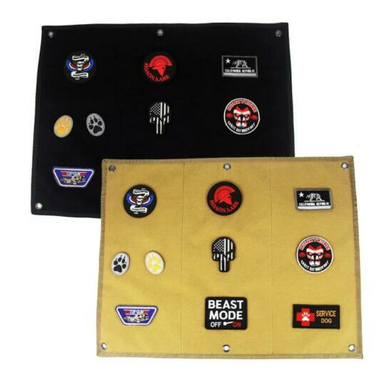 Tactical Military Patch Holder Organizer Badge Display Board Wall Hanging Panel {1}