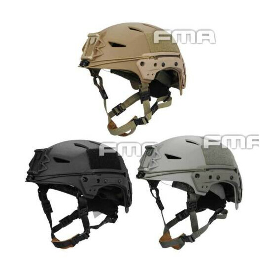 FMA TB1044 MIC FTP Bump Helmet EX Airsoft Elmetto Softair Cosplay BK/DE/FG New {2}