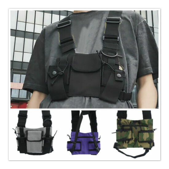 Fashion Tactical Chest Bag Waist Packs Egelant Streetwear Party Harness Pouch N3 {1}