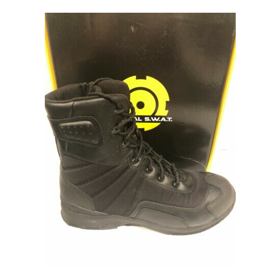 Original S.W.A.T. Tactical Boots Men's H.A.W.K. 9" Side Zip EN, Size: 14W, Black {3}