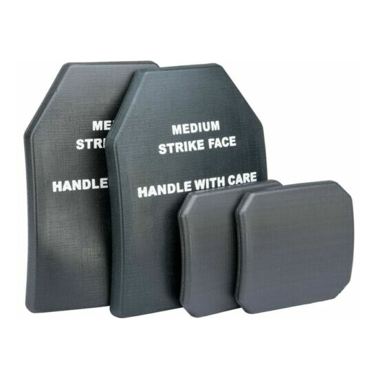 DLP Tactical Dummy Training SAPI Plate Polymer Insert with Side Plates Size Medi {1}