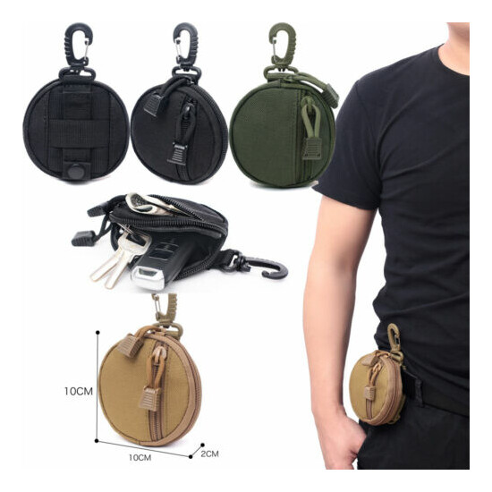 Small Molle Pouch Tactical Military Waist Pack Coin Purse Keychain Phone Pocket {1}