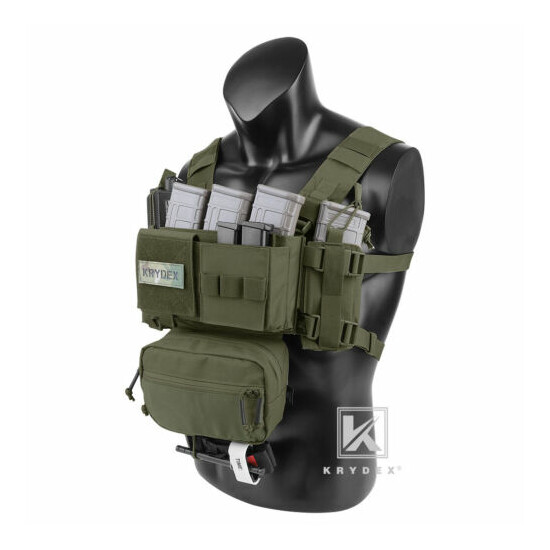 KRYDEX MK3 MK4 Micro Fight Chassis Chest Rig Modular Carrier Pouch Ranger Green {3}