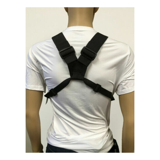 MOLLE Tactical Chest Vest with Adjustable Panel Radio Pockets  {4}