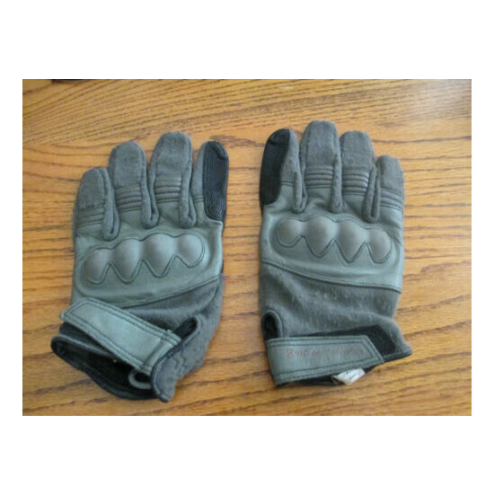 Line of Fire Grey Operator Gloves w/ Hard Knuckles - Size Large {1}