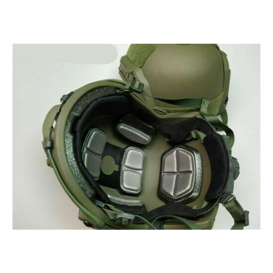 Army UHMW-PE Ballistic IIIA Bullet Proof Helmet M/L Black/Army Green FAST Helmet {12}