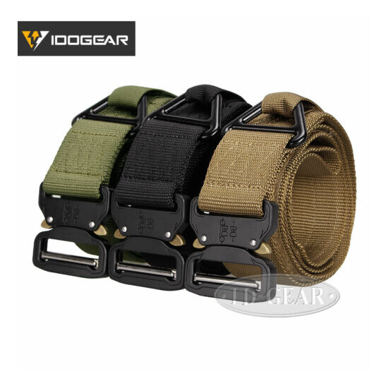 IDOGEAR Tactical Belt Riggers Army Belt Quick Release CQB 1.75 Inch Airsoft Gear {4}