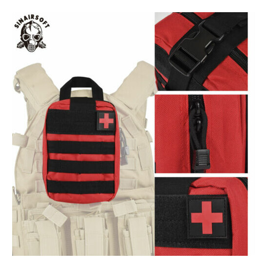 Tactical MOLLE Rip Away EMT IFAK Medical Pouch First Aid Kit Utility Bag US Send {5}