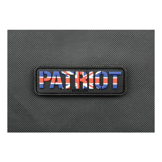 British Patriot 3D PVC Rubber Uniform Patch Union Jack Bulldog Spirit Britain {1}