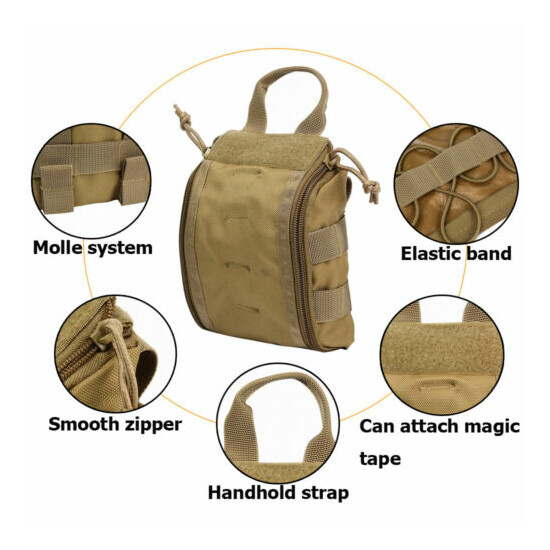 Tactical IFAK Medical Quick Access Molle Military Emergency EMT Utility Pouch {2}