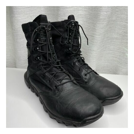 Under Armor Alegent Spine Black Tactical Boot Men's Size 13 Leather Textile {1}