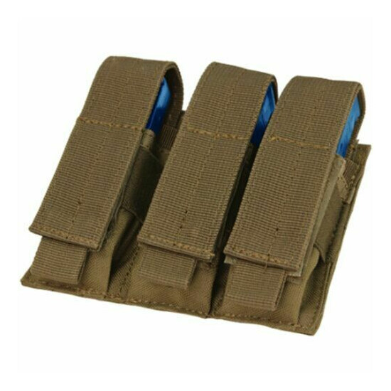 Condor MA52 MOLLE Tactical Triple Pistol Magazine Mag Holster Sheath Pouch {6}