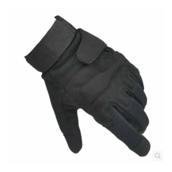 Mens Tactical Anti-Skid Full Finger Gloves Sports Hunting Military Training Gear {13}