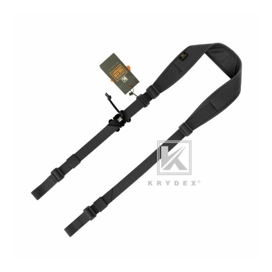 KRYDEX Tactical Sling Modular Slingster Pull Tab 2-Point Sling Adjustable Black {3}