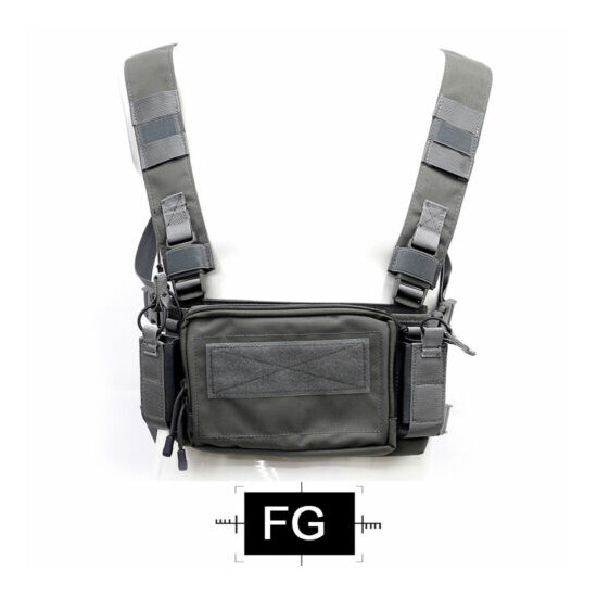Tactical Combat Chest Rig Shoulder Bag w/ Mag Pouch Recon Harness Pack Airsoft {15}