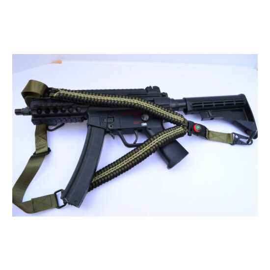 Tactical 550 Paracord Rifle Gun Shotgun Sling 1 Point Compass & Flint CROCODILE {6}