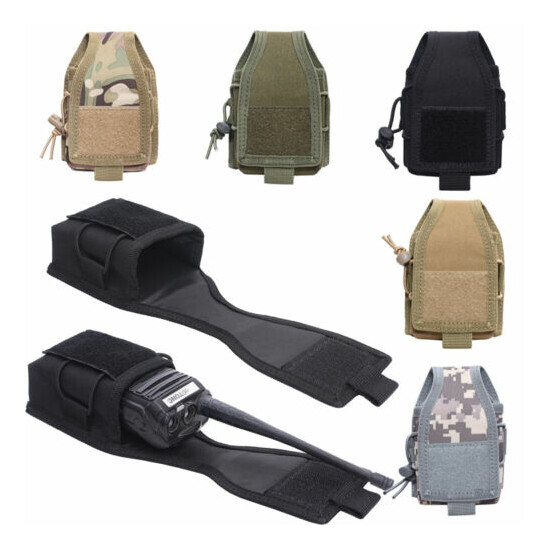 Military Tactical Molle Radio Pouch Interphone Storage Bag Walkie Talkie Holder {1}