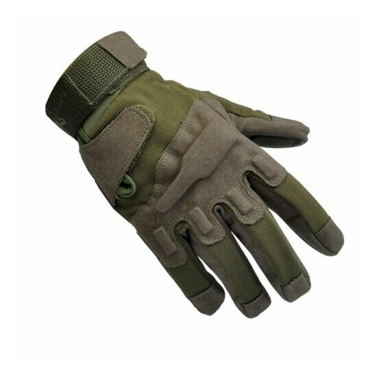Military Tactical Airsoft Hunting CS Shooting Motorcycle Army Green Black Gloves {1}