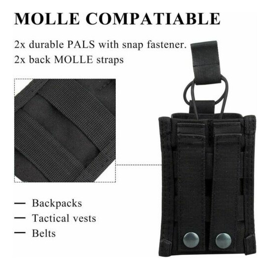 Outdoor Adjustable Hunting Molle Tactical Pistol Gun Holster Bullet Pouch Holder {59}