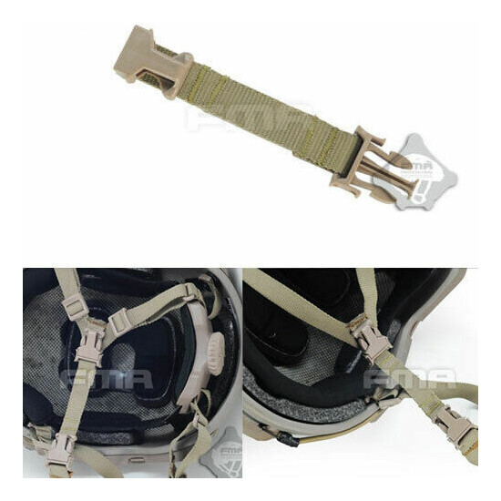 FMA Tactical Helmet Suspension Chin Extender Belt Strap TB948 Desert {1}