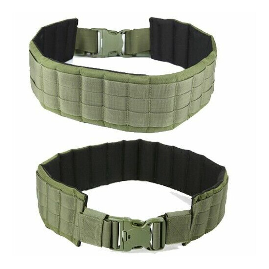 Adjustable 80 - 130 cm Tactical Nylon Belt Waistband Girdle with Molle OD color {1}