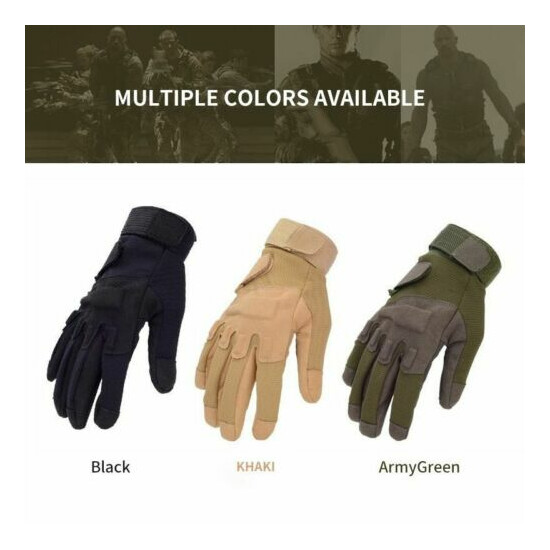 Full Finger Tactical Gloves Winter Sport Gloves Men Outdoor Military Gloves Army {3}