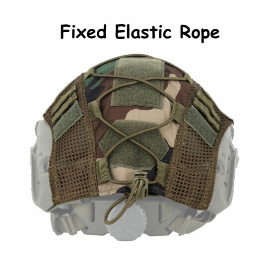 Tactical Military Helmet Camo Cover for FAST Airsoft Paintball Hunting Shooting {3}