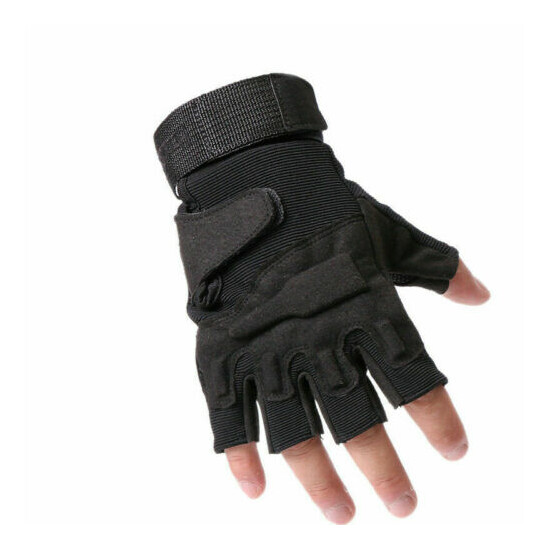 Military Half Finger Fingerless Tactical Hunting Cycling Gloves Outdoor Sport US {11}