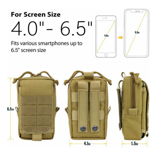 Tactical Every Day Carry Pouch Military Molle Belt Pack Phone Pouch Holder {7}