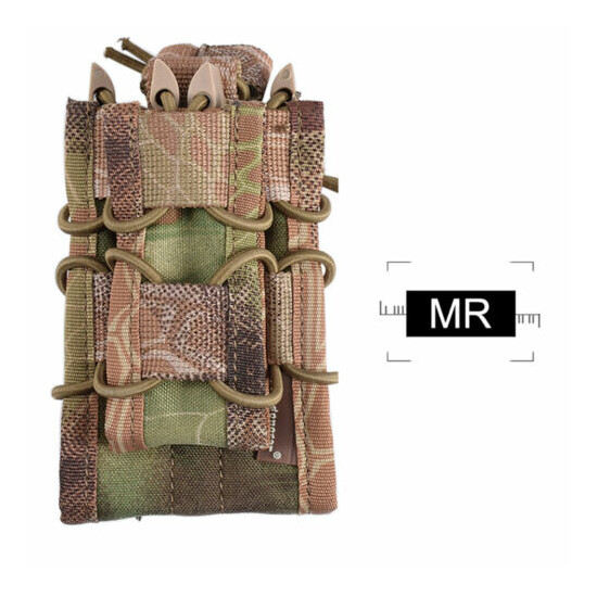 EMERSON Tactical 5.56 Modular Rifle Double Magazine Pouch MOLLE Pistol Holder {14}