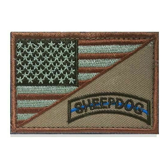 Embroidered Patch SHEEP DOG Army Military Decorative Patches Tactical {16}