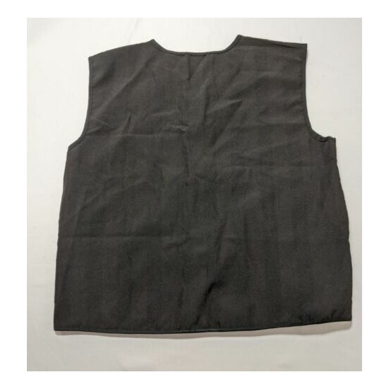 Men's Military Forces Vest XXL Black Cargo Pockets Sleeveless Casual 159 {7}
