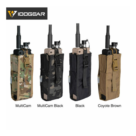 IDOGEAR Tactical Radio Pouch For PRC148/152 Walkie Talkie Holder MBITR MOLLE {9}