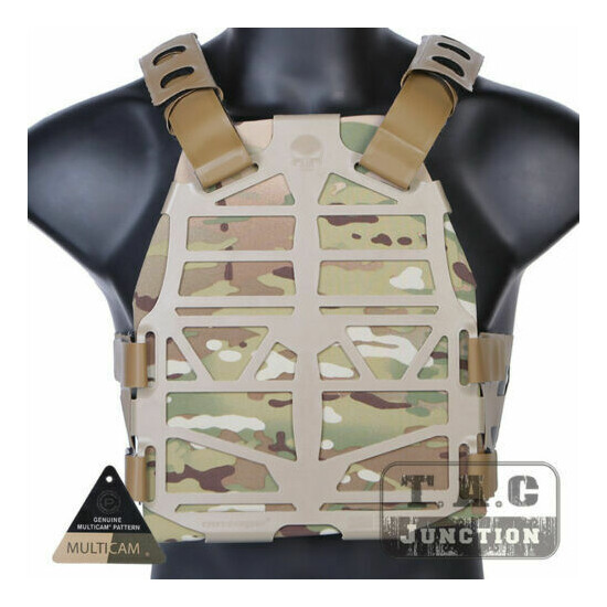 Emerson Tactical Skeleton Armor Frame Plate Carrier Vest + Plates Lightweight {14}