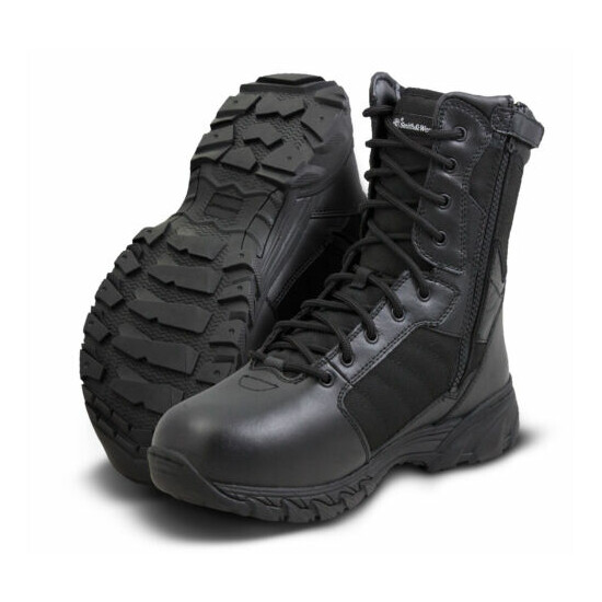 Smith & Wesson Breach 2.0 8" Side Zip Boot Black {1}