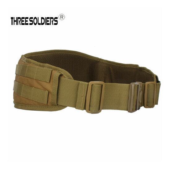 Men Military Belt Tactical Hunting Outdoor Waistband Molle Training Pouch Belt {7}