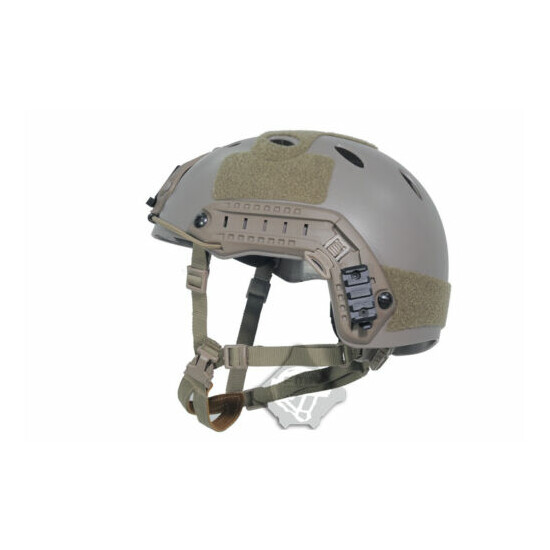 FMA TB389 TB819 Tactical Airsoft Paintball PJ Type Helmet Adjustable DE M/L L/XL {2}