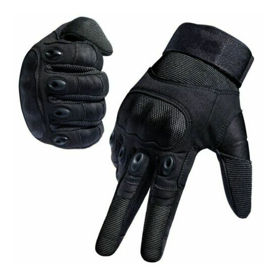 Hard Knuckle Tactical Shooting Gloves Army Combat Gloves Heavy Duty Gloves {13}