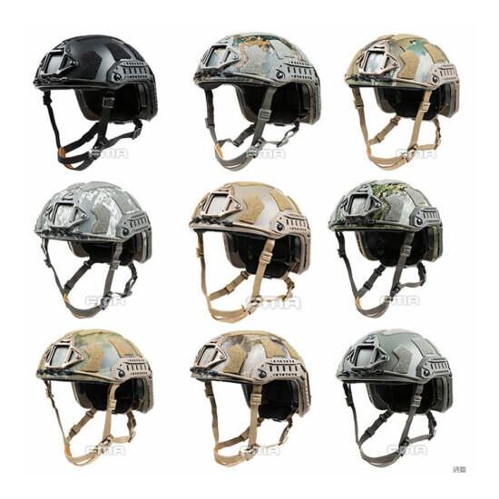 FMA Tactical Airsoft Paintball SF Super High Cut Helmet Protective M/L L/XL {1}