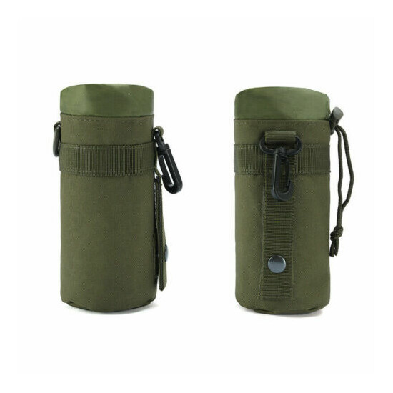 Outdoor Tactical Molle Water Bottle Bag Military Hiking Belt Holder Kettle Pouch {12}
