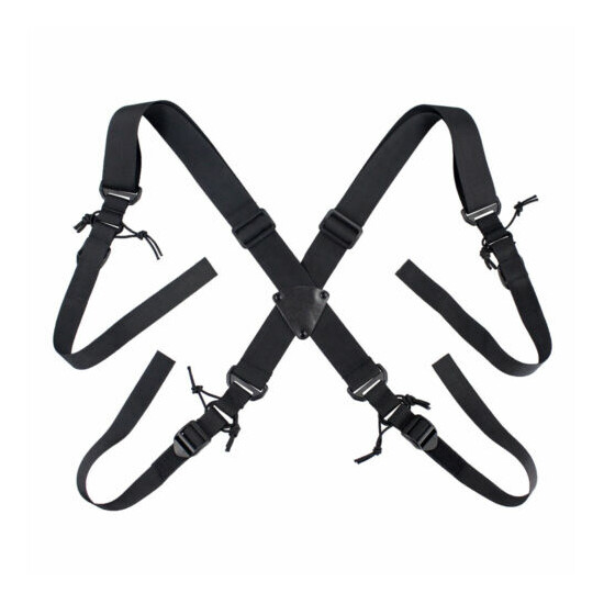 Tactical X-Back Belt Suspenders Duty Belt Harness Strap Back Support  {2}