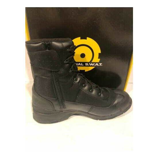 Original S.W.A.T. Tactical Boots Men's H.A.W.K. 9" Side Zip EN, Size: 14W, Black {4}