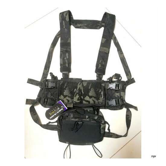 Tactical SS Micro Fight Chassis MK3 MK4 Chest Rig 500D Multicam Black {1}